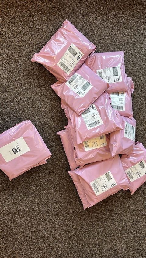 Past Gems parcels, ready to post