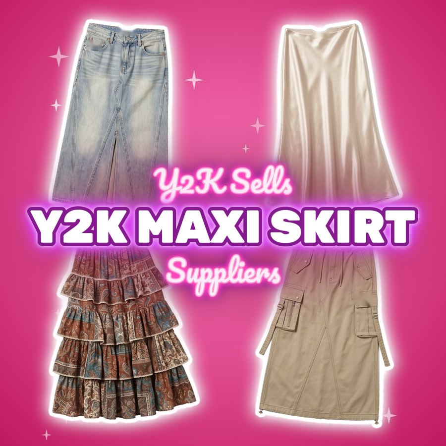 Y2K Maxi Skirt Suppliers